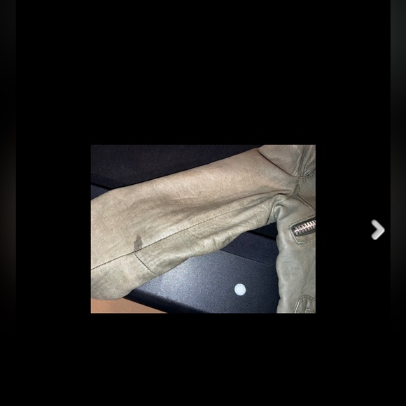 Doma Sage Green Leather Jacket - Picture 4 of 4